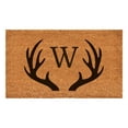 thumbnail image 1 of Antler Monogram Doormat, 17" x 29" (Letter W), 1 of 2