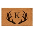 thumbnail image 1 of Antler Monogram Doormat, 24" x 36" (Letter K), 1 of 2