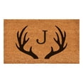 thumbnail image 1 of Antler Monogram Doormat, 36" x 72" (Letter J), 1 of 2