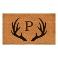 thumbnail image 1 of Antler Monogram Doormat, 36" x 72" (Letter P), 1 of 2