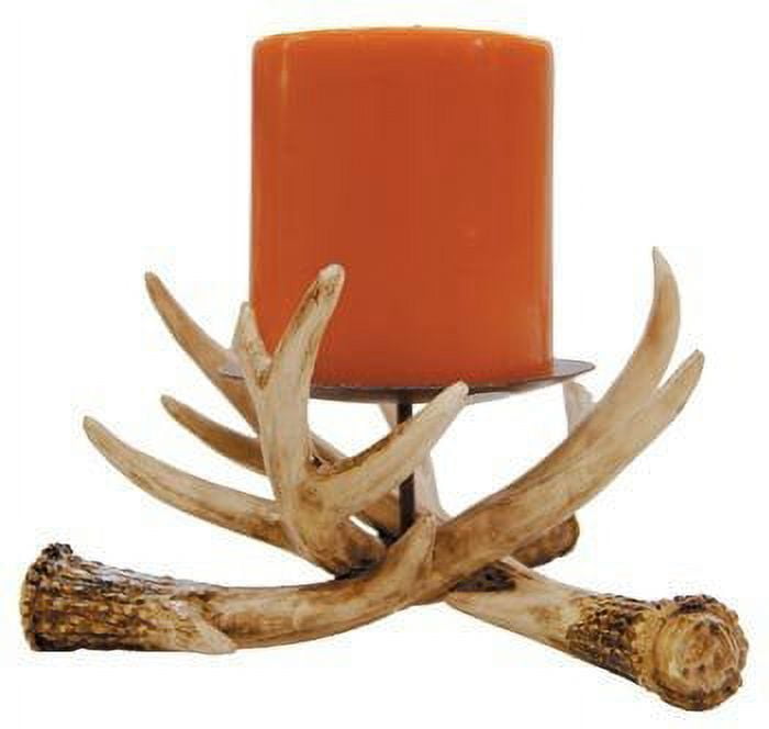 Antler Pillar Candle Holder 6inch