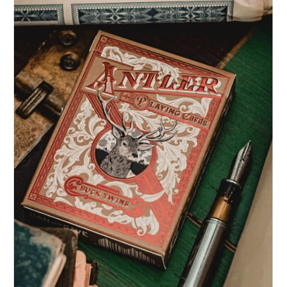 Antler Playing Cards (Persimmon) by Dan and Dave