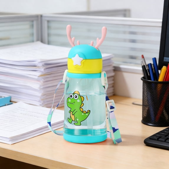 Antler Water Bottle with Detachable Straw - Leakproof Portable Bottle ...