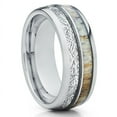 thumbnail image 1 of Antler Wedding Ring,Tungsten Wedding Ring,8mm Wedding Ring,Engagement Ring,Products Meteorite Ring, 1 of 4