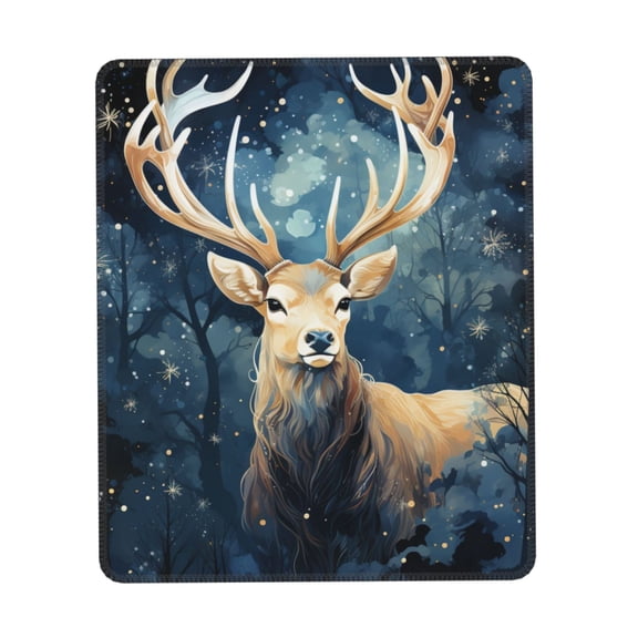 Antler Whitetail Deer Hunting Art Gaming Mouse Pad 10 x 12 inch Rectangle Computer Mousepad Mat Non-Slip Rubber Base for Office Laptop PC