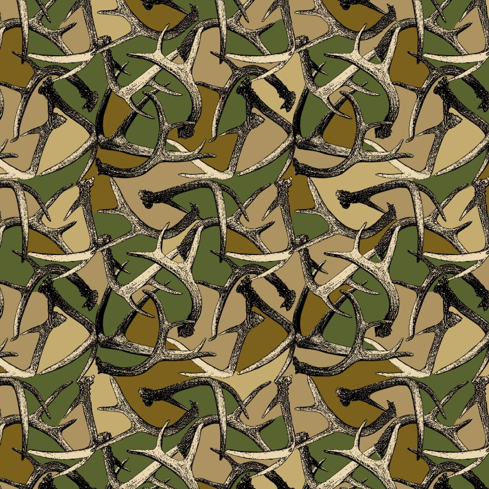 GRAPHICS AND MORE Antlers Camo Camouflage Hunting Hunter Premium Roll Gift Wrap Wrapping Paper