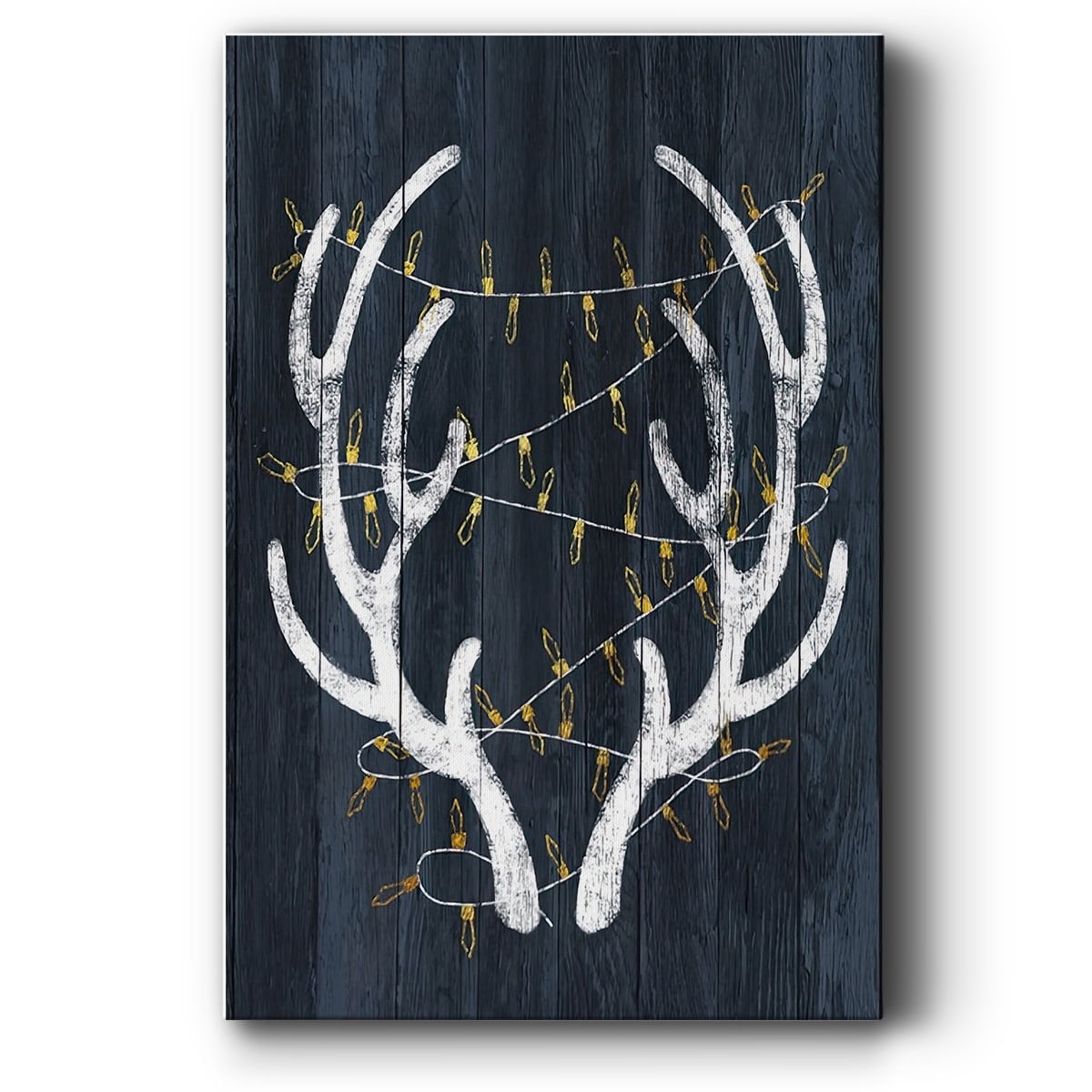 Antlers & Lights- Gallery Wrapped Canvas