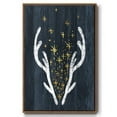 thumbnail image 1 of Antlers & Magic - Framed Gallery Wrapped Holiday Canvas - 17 x 25 - Rosewood Frame, 1 of 8