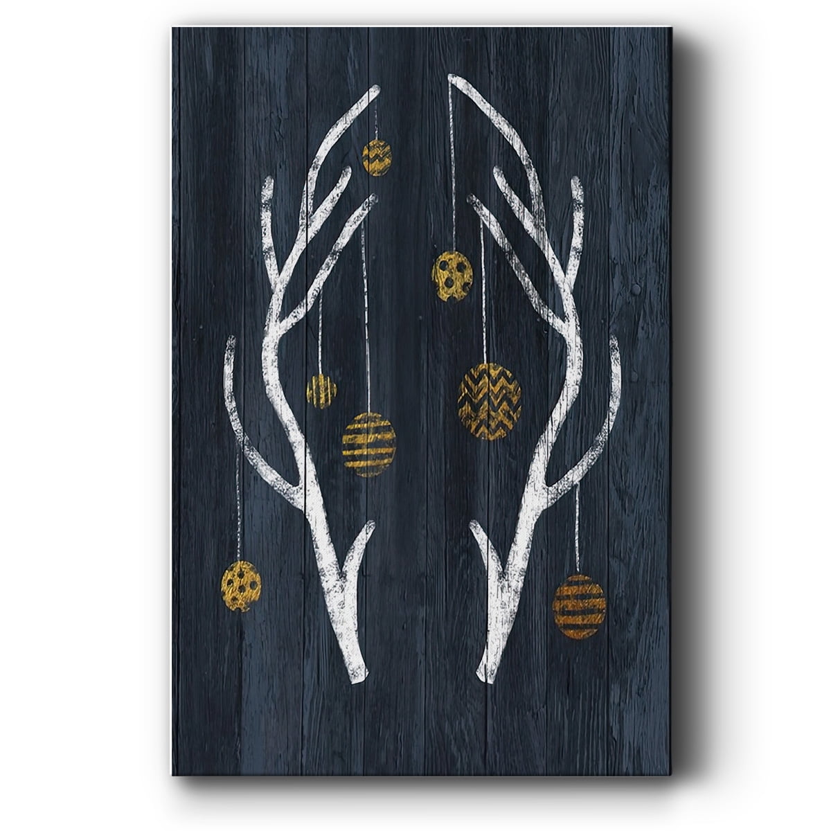 Antlers & Ornaments- Gallery Wrapped Canvas