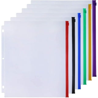 Avery Binder Pockets, 3-Hole Punched, 9 1/4 x 11, Clear, 5/Pack 