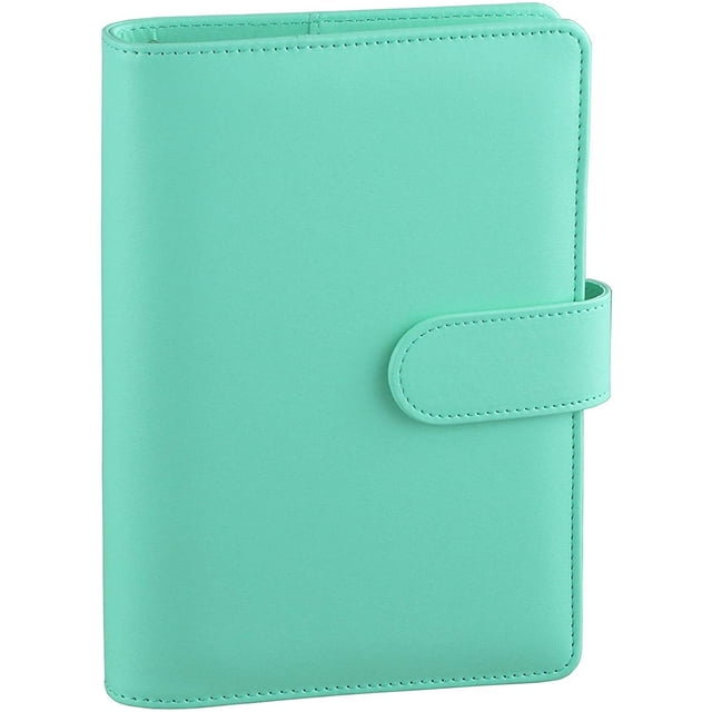 Antner A6 PU Leather Notebook Binder Refillable 6 Ring Binder for A6