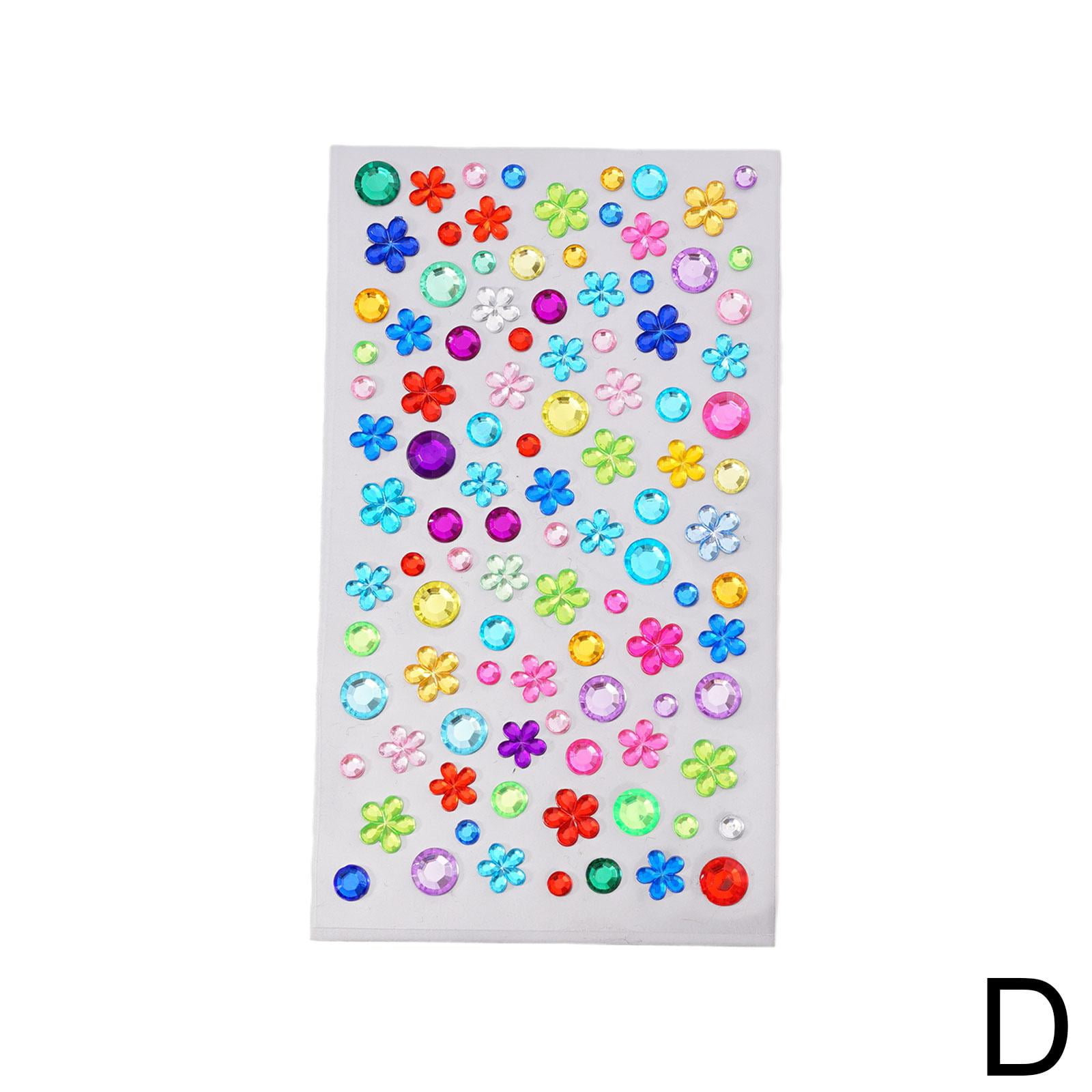 DECORA 325 Clear Rhinestone Stickers Gems and Self Adhesive Craft Bling