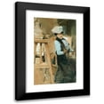 thumbnail image 1 of Antoine 16x24 Black Modern Framed Museum Art Print Titled - Elegant Lady in a Sculptor's Studio, 1 of 5