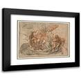 thumbnail image 1 of Antoine Coypel 18x14 Black Modern Framed Museum Art Print Titled - Orpheus on the River Styx, 1 of 5