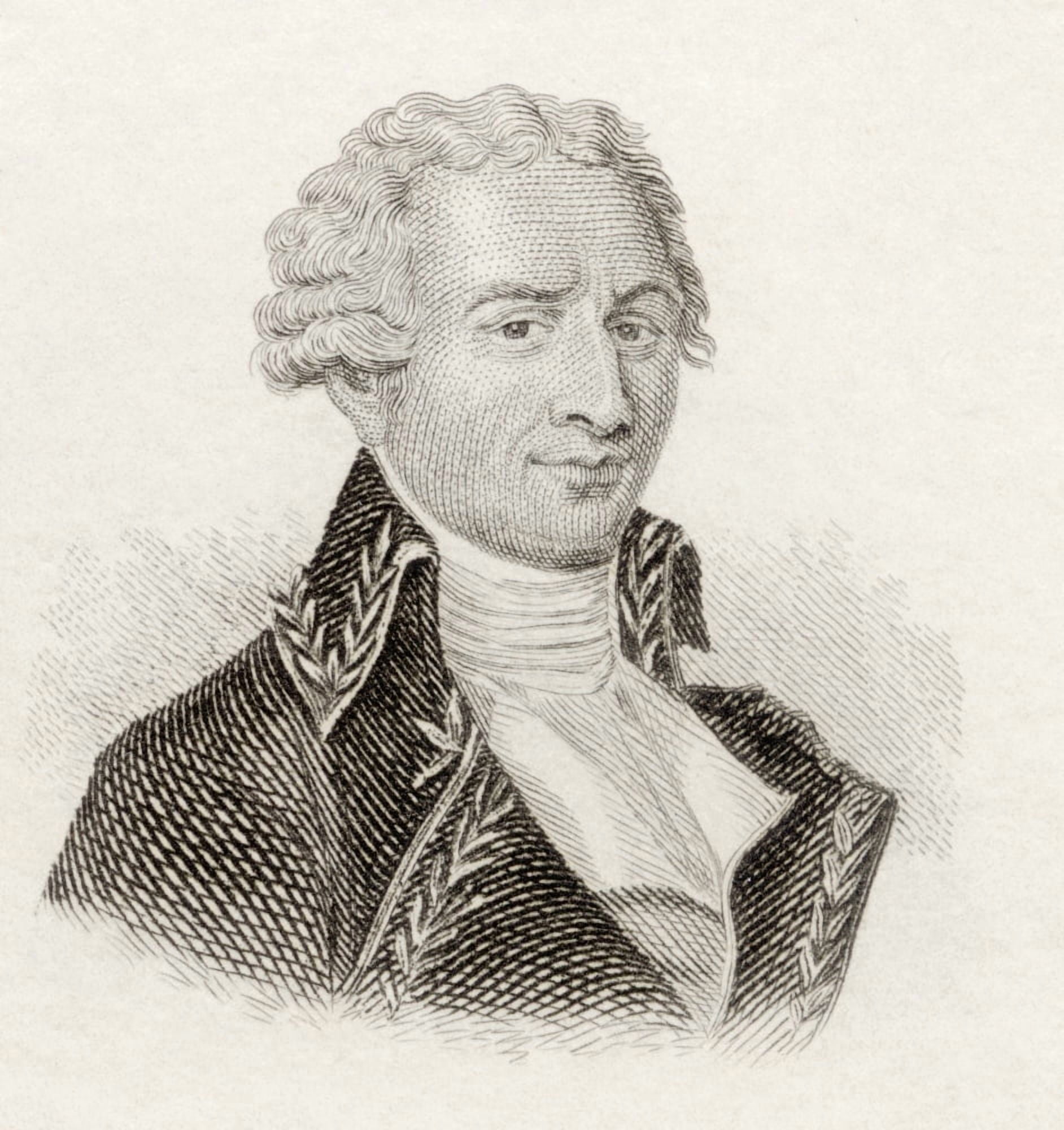 Antoine Laurent De Jussieu 1748 To 1836 French Botanist From Crabbs Historical Dictionary Published 1825 Canvas Art - Ken Welsh Design Pics (14 x 15)