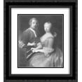 thumbnail image 1 of Antoine Pesne 2x Matted 20x24 Black Ornate Framed Art Print 'Carl Heinrich Graun', 1 of 2