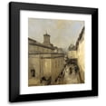 thumbnail image 1 of Antoine Vollon 12x14 Black Modern Framed Museum Art Print Titled - View of the Church of Notre Dame the Lorette and the Rue Rurel, Paris (C. 1860 - C. 1900), 1 of 5