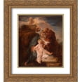 thumbnail image 1 of Antoine Watteau 2x Matted 20x24 Gold Ornate Framed Art Print 'The Holy Family', 1 of 2