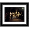 thumbnail image 1 of Antoine Watteau 2x Matted 24x20 Black Ornate Framed Art Print 'The Italian Comedy', 1 of 2