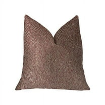 Antoinette Red & Gold Luxury Throw Pillow, 24 x 24 in.