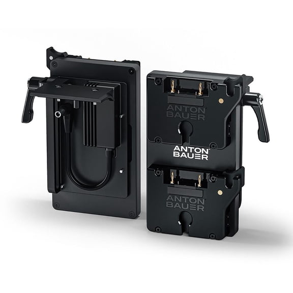 Anton Bauer Dual Micro Battery Bracket with P-Tap for Sony PXW-FX9, Gold Mount, 2-Pack