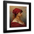 thumbnail image 1 of Anton Ebert 15x18 Black Modern Framed Museum Art Print Titled - Woman in Red, 1 of 5
