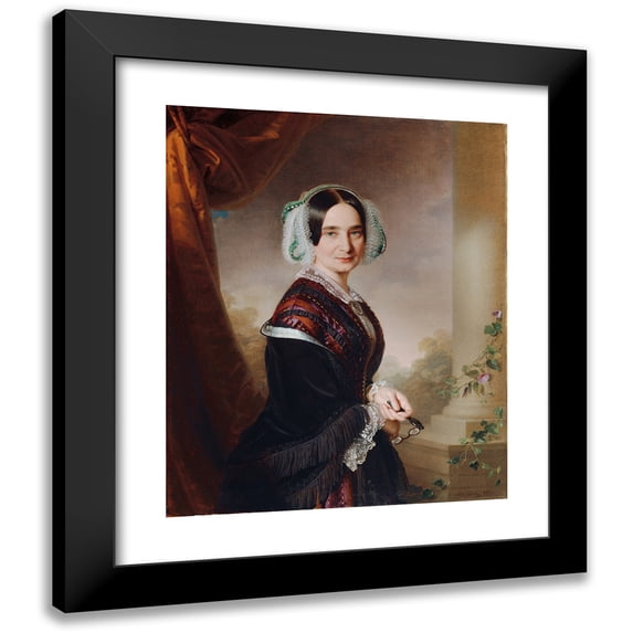 Anton Einsle 15x18 Black Modern Framed Museum Art Print Titled - Anna Regenhart (1852)