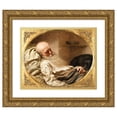 thumbnail image 1 of Anton Einsle 24x20 Gold Ornate Framed and Double Matted Museum Art Print Titled - The Last Friend (1850), 1 of 4