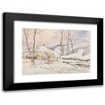 thumbnail image 1 of Anton Emanuel Peschka 18x14 Black Modern Framed Museum Art Print Titled - Winter Plastic Weather in Weidezau (1937), 1 of 5