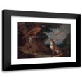 thumbnail image 1 of Anton Enzinger 18x14 Black Modern Framed Museum Art Print Titled - Fox and Pheasant in Landscape, 1 of 5