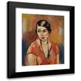 thumbnail image 1 of Anton Faistauer 20x24 Black Modern Framed Museum Art Print Titled - Young Woman in Rosa Kleid (1926), 1 of 5