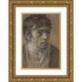 thumbnail image 1 of Anton Graff 11x14 Gold Ornate Wood Frame and Double Matted Museum Art Print Titled - Portrait of the Artist's Son, Carl Anton Graff (1808), 1 of 4