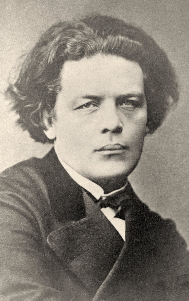 Anton Grigorevich Rubinstein 1829 To 1894 Russian Pianist Composer And Conductor Canvas Art - Ken Welsh Design Pics (11 x 18)