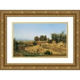 thumbnail image 1 of Anton Hlavacek 18x12 Gold Ornate Wood Frame and Double Matted Museum Art Print Titled - Bei Mannersdorf Am Leithagebirge, 1 of 4