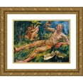 thumbnail image 1 of Anton Kolig 24x19 Gold Ornate Framed and Double Matted Museum Art Print Titled - Complaint (1920), 1 of 4