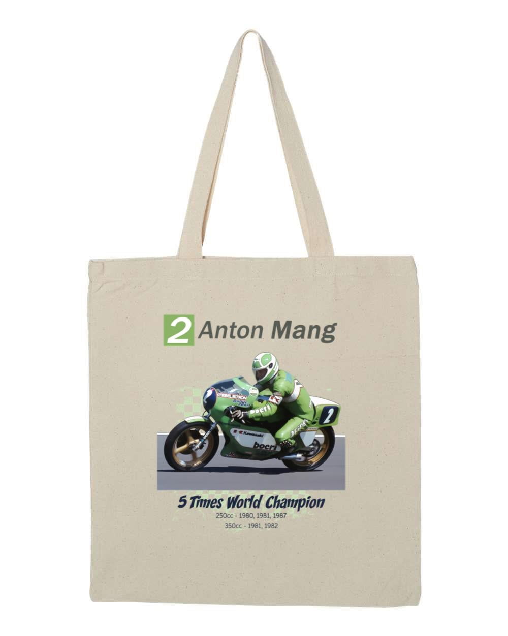 Tote Racing Paper Anton Mang Grand Prix Racing Legend Tribute Tote Bag for F1 Fans ...