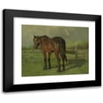 thumbnail image 1 of Anton Mauve 24x20 Black Modern Framed Museum Art Print Titled - Horse (1860 - 1888), 1 of 5