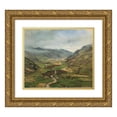 thumbnail image 1 of Anton Romako 17x15 Gold Ornate Wood Frame and Double Matted Museum Art Print Titled - The Gasteinertal II (1877), 1 of 4