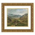 thumbnail image 1 of Anton Romako 23x20 Gold Ornate Framed and Double Matted Museum Art Print Titled - The Gasteinertal II (1877), 1 of 4