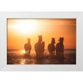 thumbnail image 1 of Anton, Rostovskiy 24x17 White Modern Wood Framed Museum Art Print Titled - Camargue Angels, 1 of 4