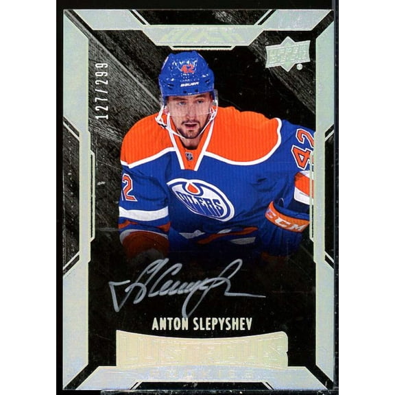 Anton Slepyshev AU/299 Rookie Card 2015-16 UD Black #36