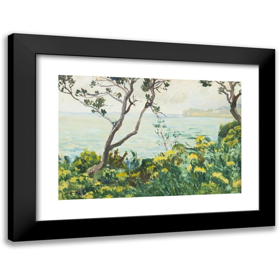 Antonín Hudeček 14x11 Black Modern Framed Museum Art Print Titled - Seaside