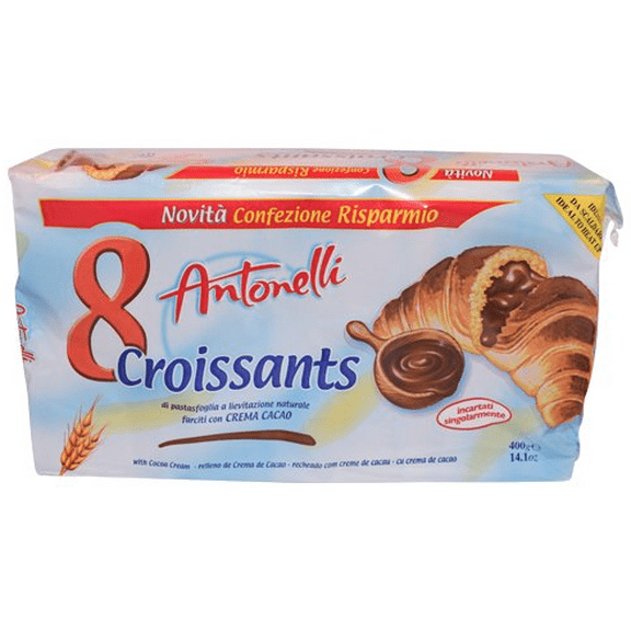 Antonelli Croissants With Cocoa Cream Filling 400G