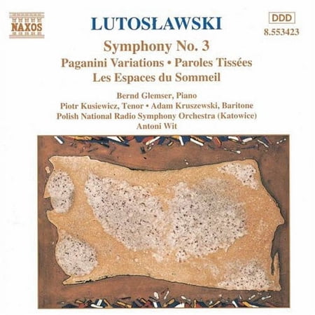 Antoni Wit - Symphony 3 / Paganini Variations / Paroles Tissees - Music & Performance - CD