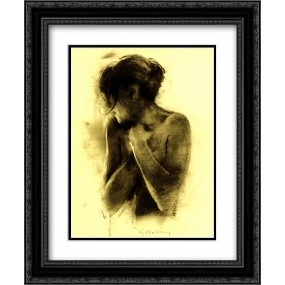 Antonia 2x Matted 20x24 Black Ornate Framed Art Print by Charlie Mackesy
