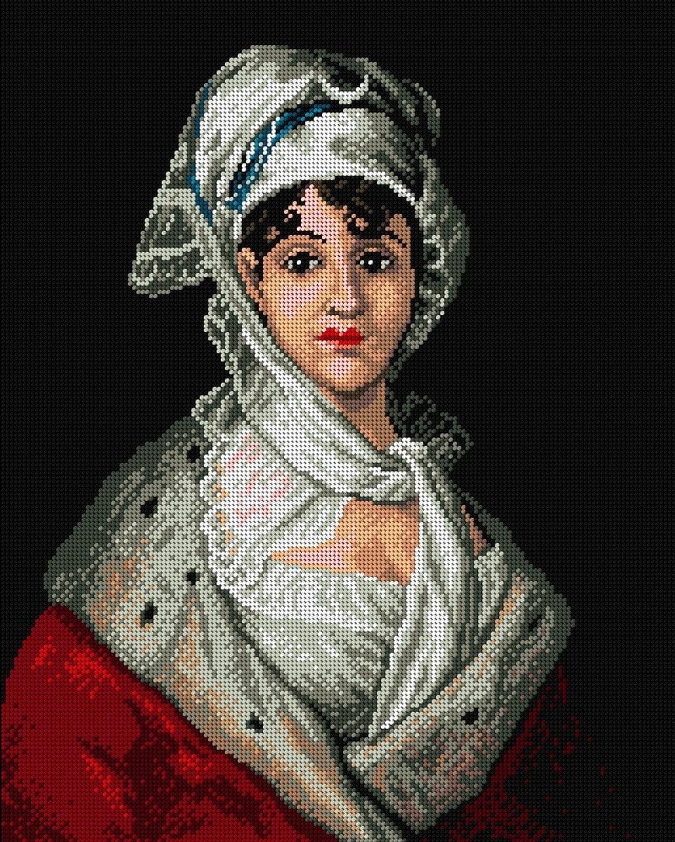 Antonia Zarate 1898M Needlepoint canvas for halfstitch without yarn