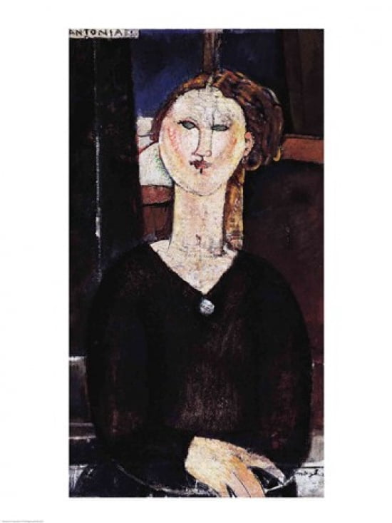 Antonia c1915 Canvas Art - Amedeo Modigliani (18 x 24)