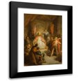 thumbnail image 1 of Antonie F. Zürcher 18x24 Black Modern Framed Museum Art Print Titled - De Graaf Van Gelre and Mr Van Amstel in the Dom Chapter of Utrecht, Anno 1227 (1840-1876), 1 of 5