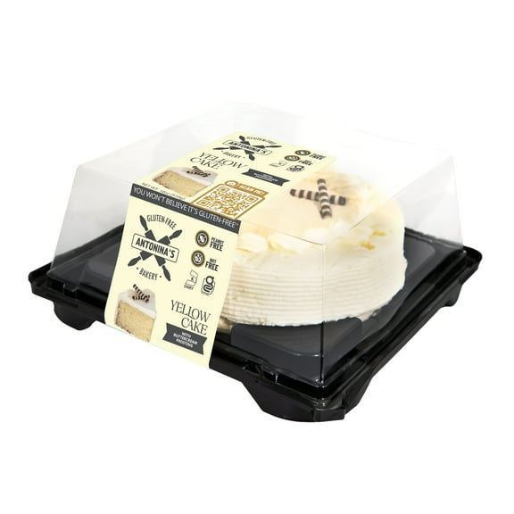 Antonina's Frozen Gluten-Free Kosher Yellow Cake with Vanilla Buttercream, 18oz