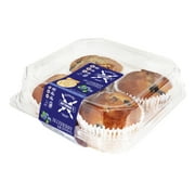 Antonina's Gluten-Free Bakery Blueberry Kosher Muffins, 4 Pack, Blueberry Muffins 10.5 oz Pack